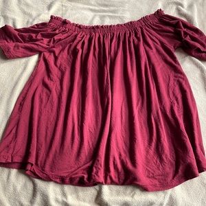 Off the shoulder shirt